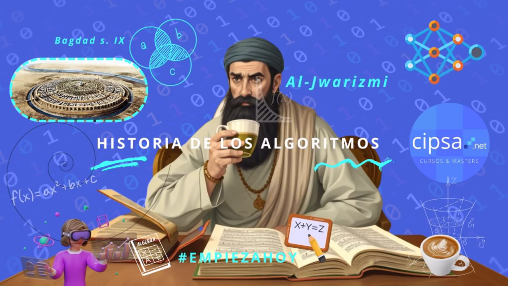 Historia de los algoritmos, la inteligencia artificial, la programación y el café al jwaritmi badad s iX