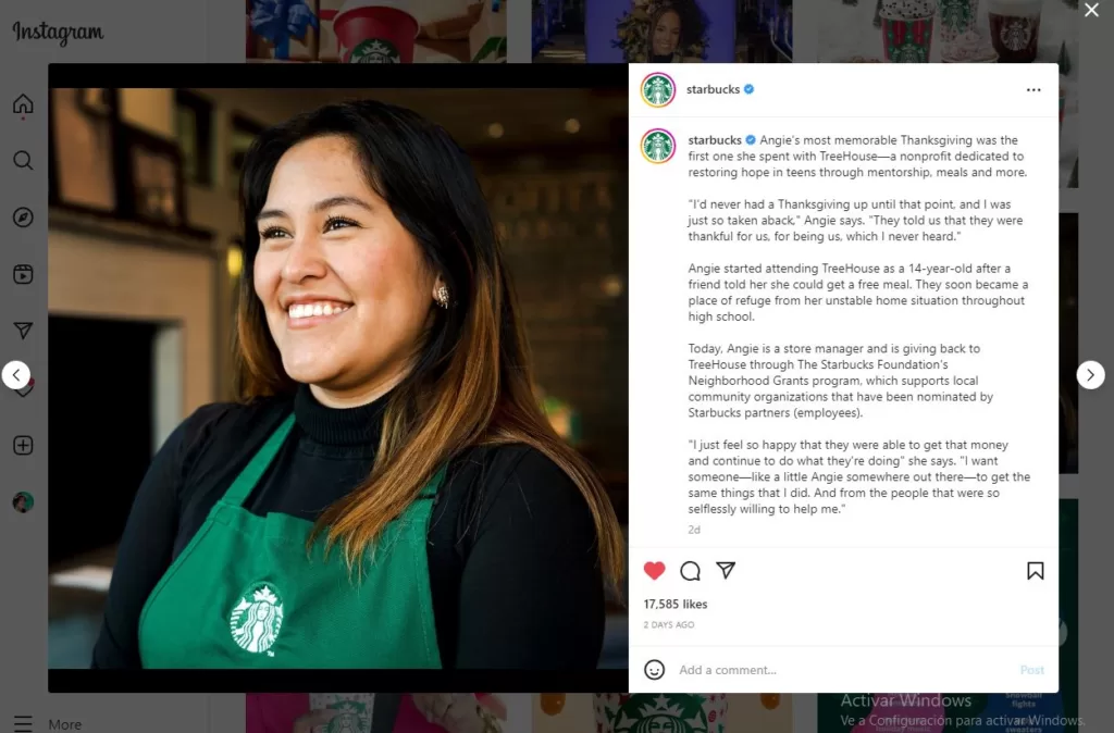 masterclass novedades redes sociales y tendencias 2023 humanizar marcas branding employer ejemplo Starbucks