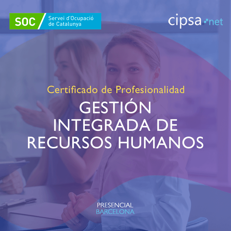Curso Gestión integrada de recursos humanos ADGD0208 soc certificado de profesionalidad