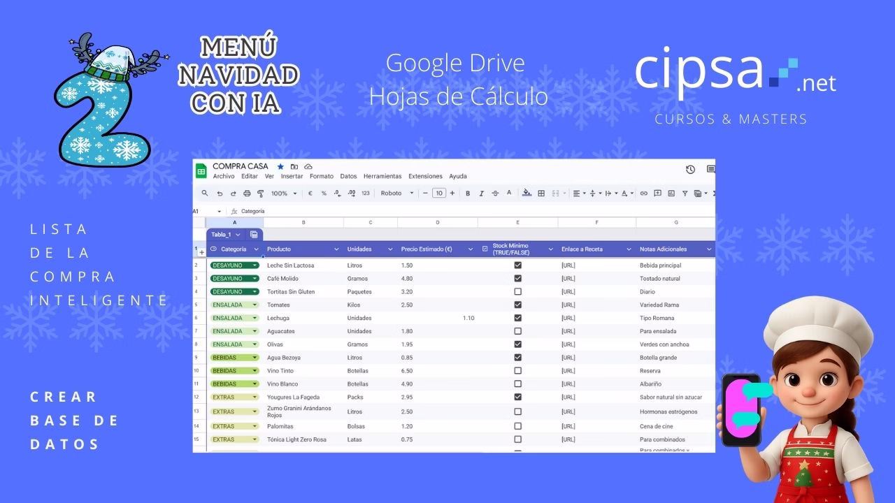 LISTA DE LA COMPRA INTELIGENTE CON INTELIGENCIA ARTIFICIAL