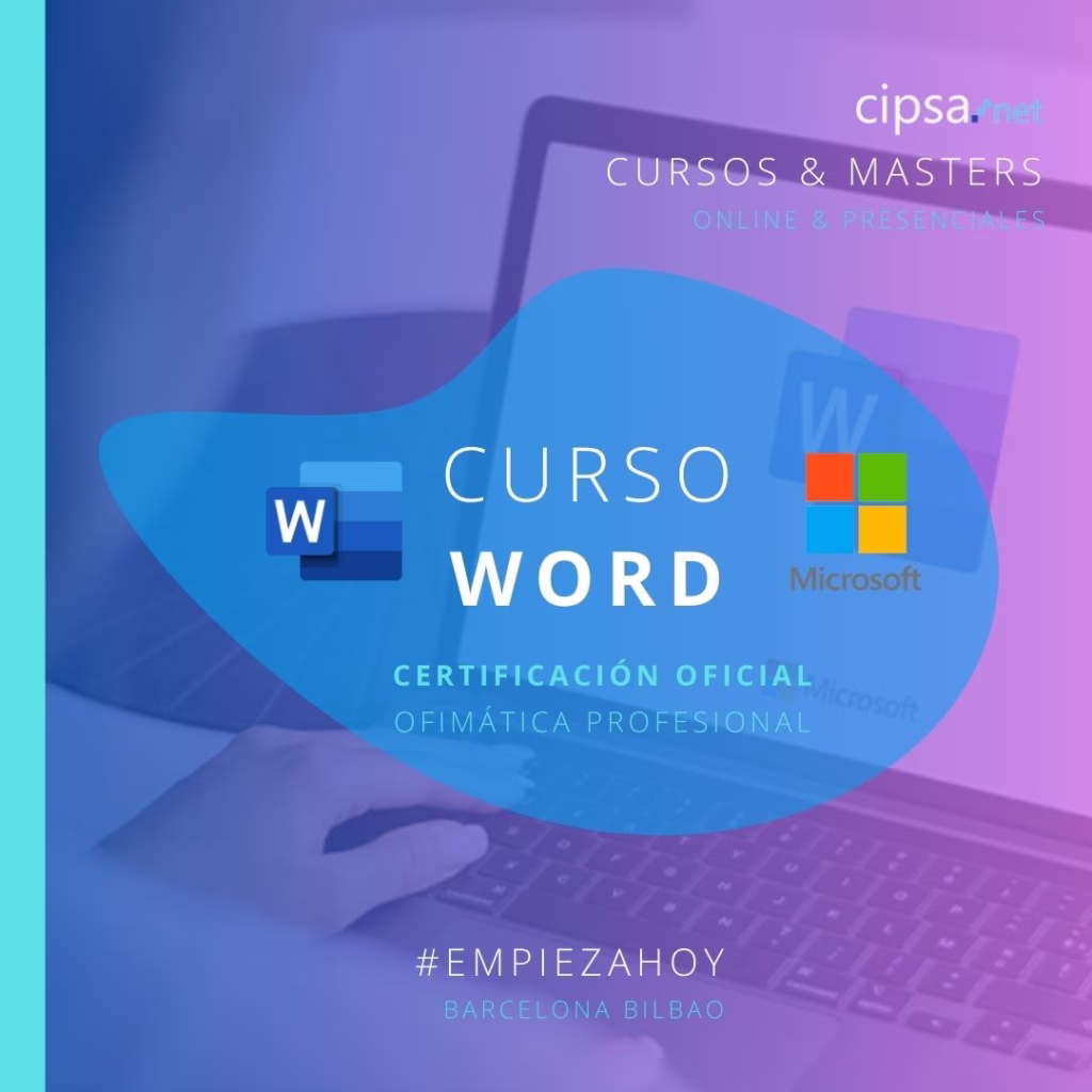 curso cipsa word microsoft office mos certificación