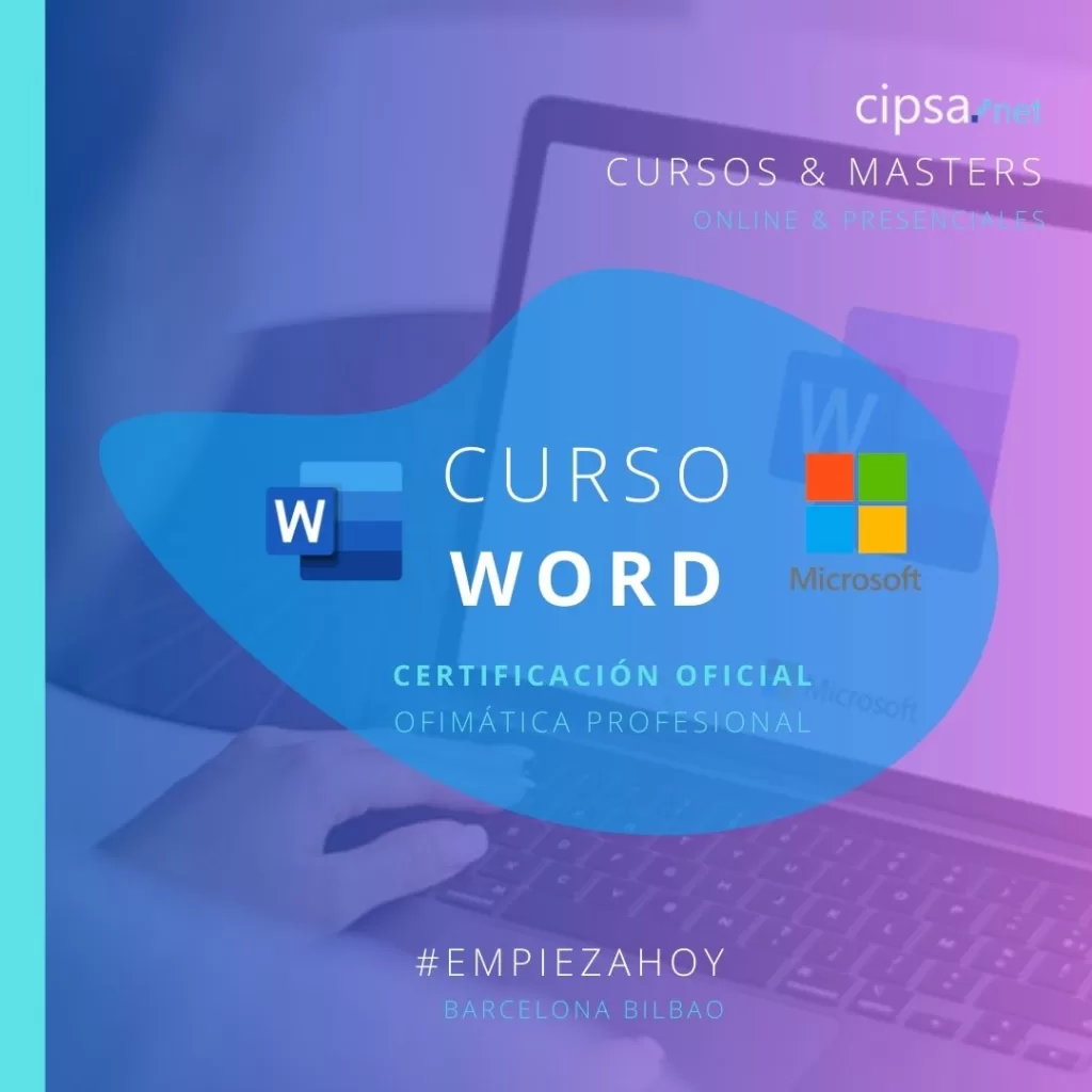 curso cipsa word microsoft office mos certificación