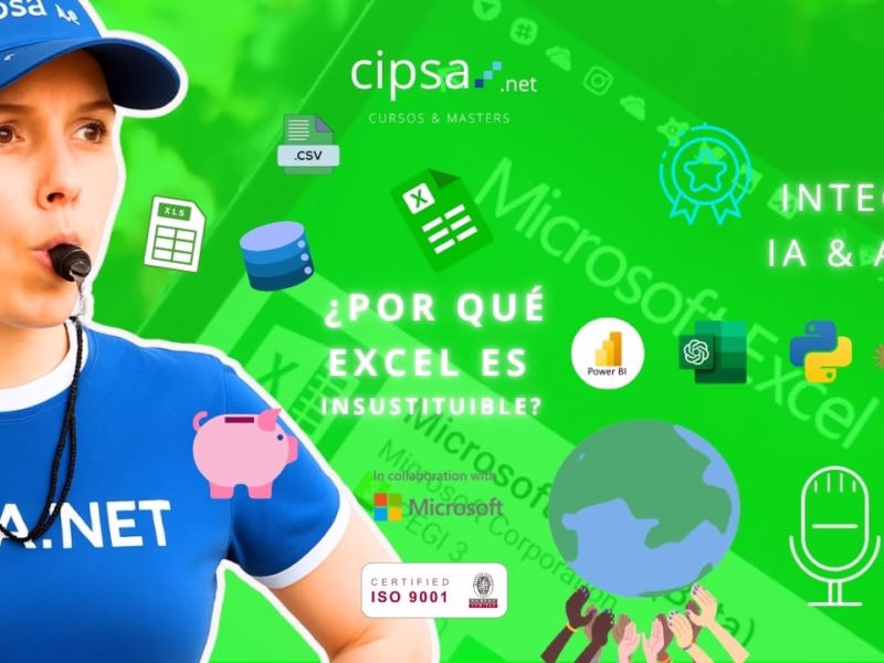 "💙¿POR QUÉ #EXCEL ES INSUSTITUIBLE? Poder total: Crea y gestiona datos en tus propias bases de datos 100% privadas, seguras y económicas (el 99& de empresas son Pymes y no necesitan ERPs caros). Nivel Pro: cálculos técnicos pro, Tablas dinámicas, presupuestos, previsiones, analítica de datos, fórmulas y formato universal (.csv); un mismo idioma entre empresas, sectores, etc. Futuro e IA: Integración total con #IA Python, ChatGPT, Claude, Power BI, Query, Pivot, etc. Movilidad: Úsalo donde quieras, desde tu móvil o tablet y desde dónde quieras con sistema cloud. Certifícate como Microsoft Office Expert en CIPSA.net 🎓 CONTACTA: estudiantes@cipsa.net #empiezahoy #cursosbarcelona #cursosonline #inteligenciaartificial #aprendecontiktok "