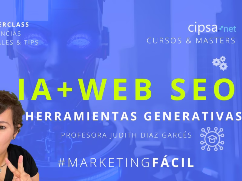 ?La IA puede ser nuestra gran aliada para crear todo tipo de contenidos digitales, también Web, diseño, logos, dominios, eslógans, call to actions perfectos, y por lo tanto aplicar para crear el SEO ideal para tus proyectos. ?Pon a trabajar la IA gratis para ti con herramientas generativas de ideas y contenidos textuales y multimedia, código, programación, chat bots y ¡todo gratis! (También lo puedes programar tu mismo si quieres) ?En esta Masterclass mostraremos como crear una Web SEO profesional desde cero con herramientas IA gratis. Profesora Judith Díaz Garcés Master Marketing Digital CIPSA Barcelona Bilbao Link: https://cipsa.net/herramientas-ia-para-crear-web-y-seo/ . . . #bilbao #cursosbilbao #mastersbilbao #pymesbilbao #vizcaya #aprendeenbilbao #estudiaenbilbao #estudiaIA #cursosIAbilbao #cursosMarketingbilbao #marketingbilbao #SEOBilbao #WebBilbao #estudiaconmigoBilbao #masterclassbilbao #tipsIA #herramientasIAgratis