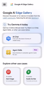 gemma 4 movil google ai edge gallery