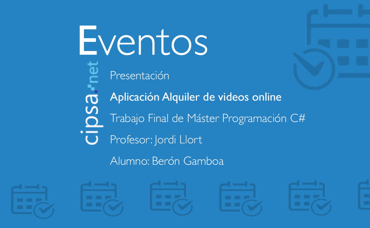 evento presentación trabajo final programación c# visual studio microsoft