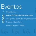 Evento Presentación trabajo final de Máster de programación web