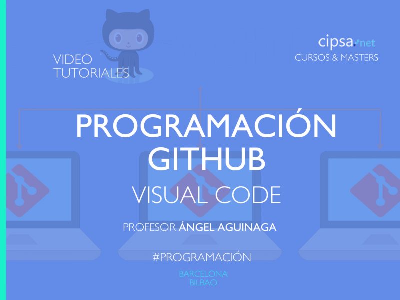 video tutoriales github visual code programación
