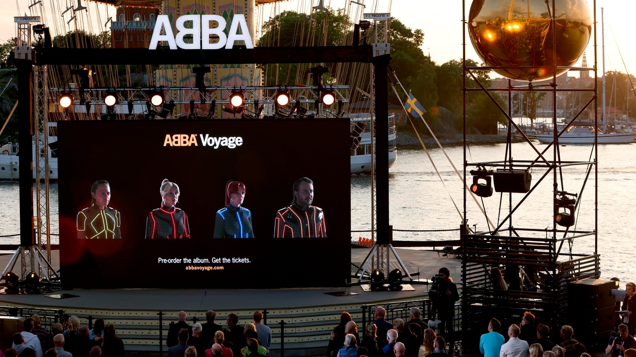 los mejores logos historia del logo de ABBA presentacion nuevo disco voyage