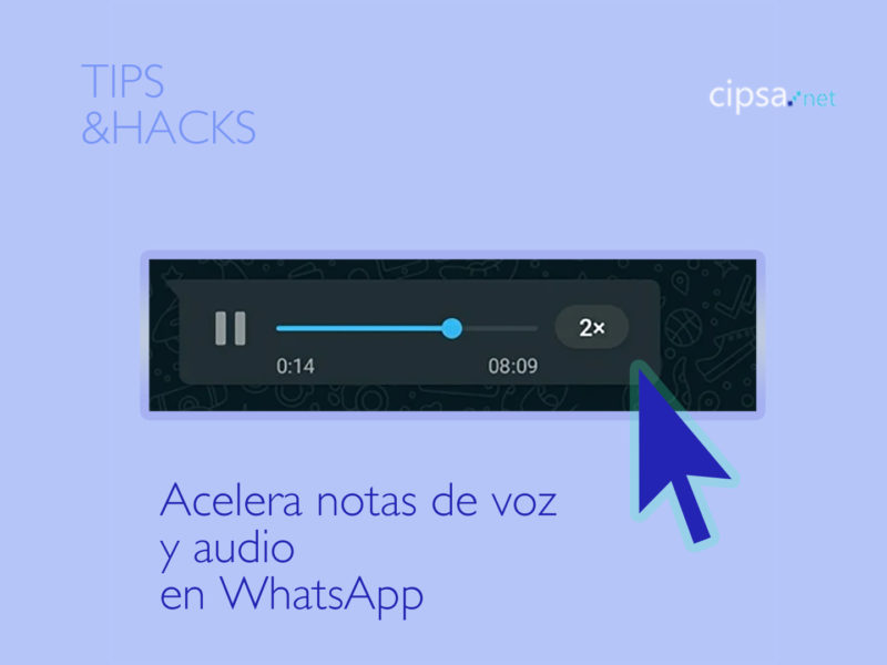 Acelera audios notas de voz de Whastapp y tips Whastapp y redes sociales