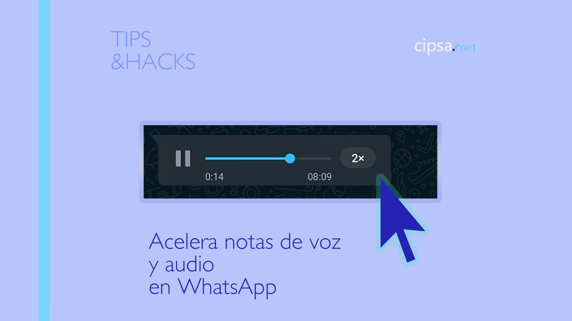 Acelera audios notas de voz de Whastapp y tips Whastapp y redes sociales