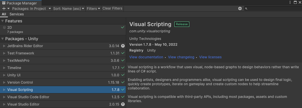 Programación Visual para Unity 2