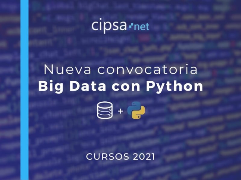 Nueva convocatoria Curso Big Data con Python