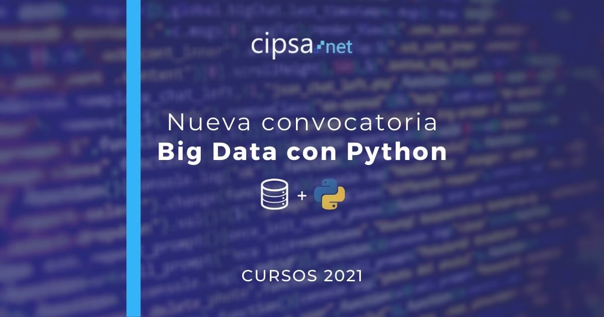 Nueva convocatoria Curso Big Data con Python