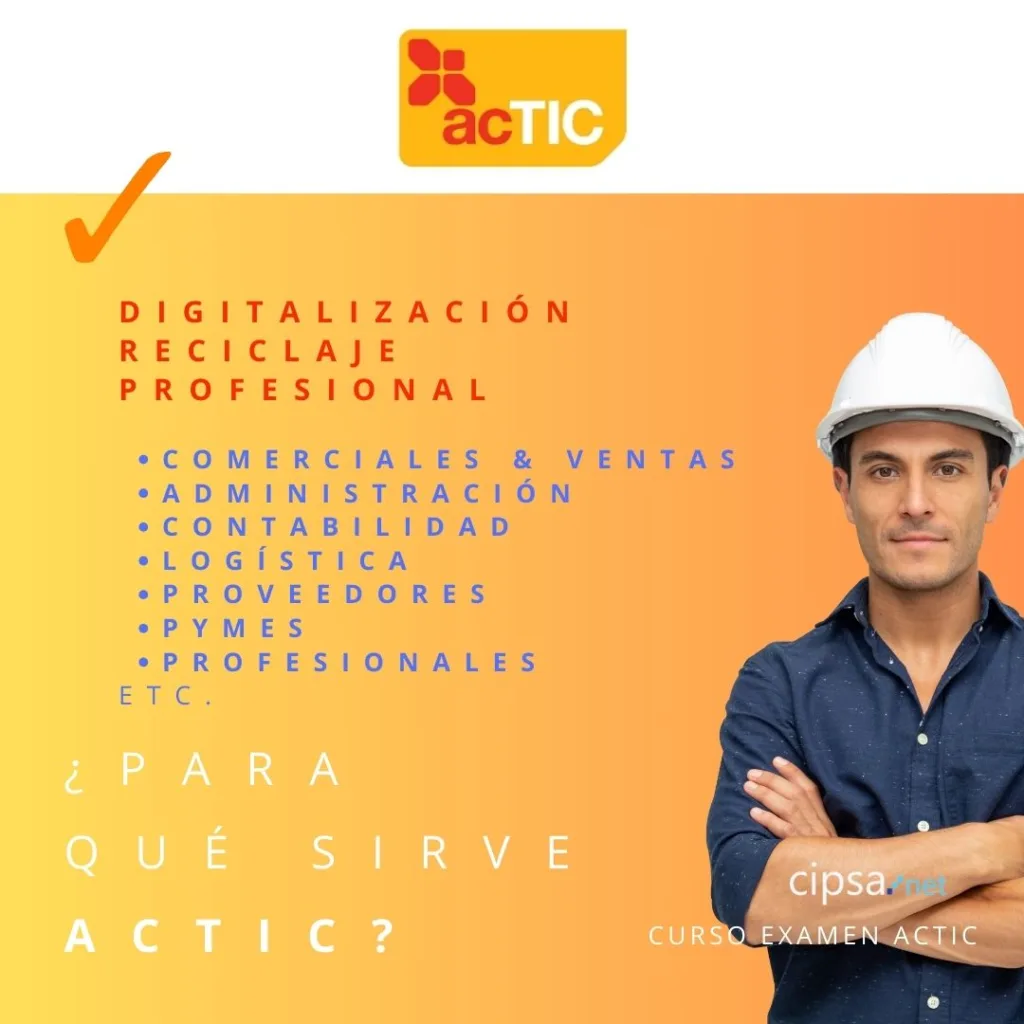 actic certiicación oficial gencat cursos examenes barcelona oposiciones trabajos públicos reciclaje profesional digitalizacion