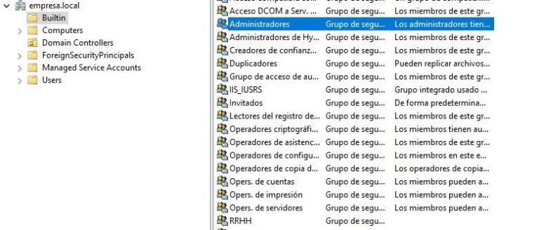 Tipos De Usuarios En Windows Server