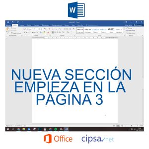 tutorial word office paginación por secciones
