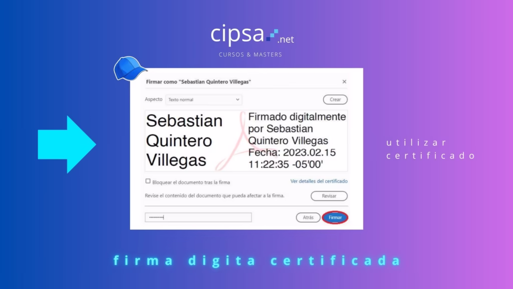 ejemplo pdf FIRMA DIGITAL CERTIFICADA GRATIS CIPSA