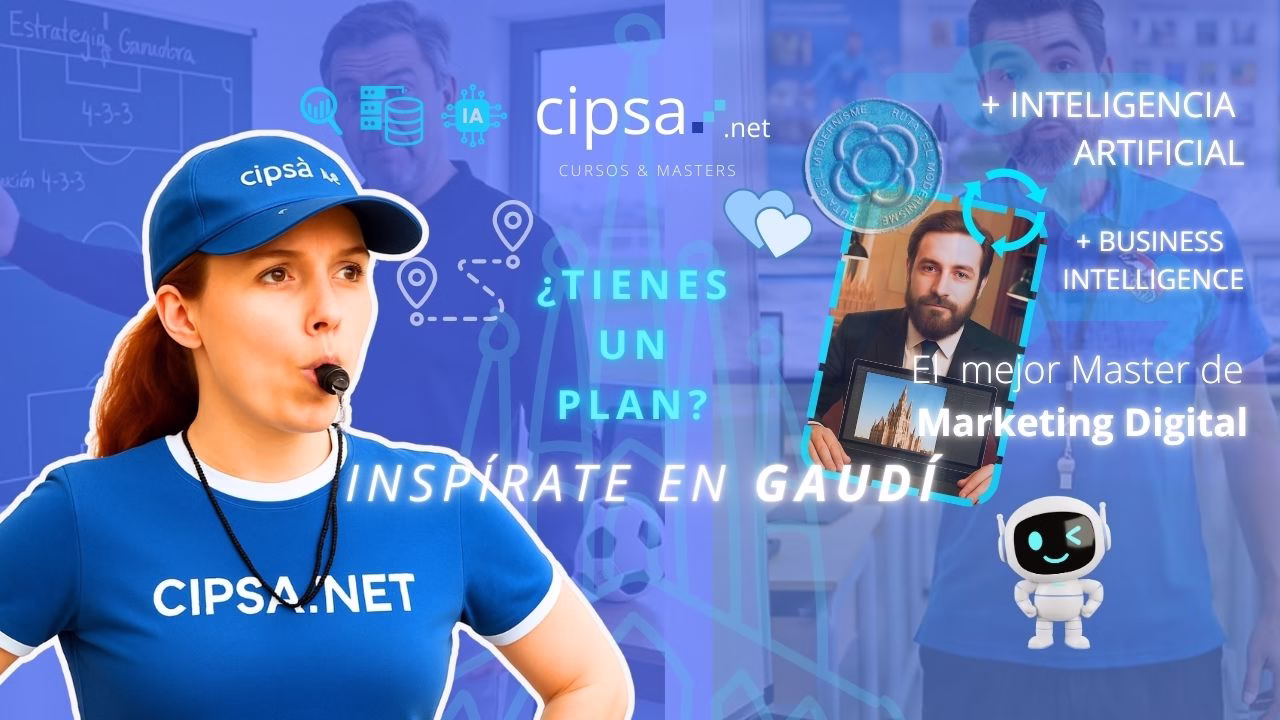 ¿Tienes un plan? Plan de Transformación Digital Inspírate en Gaudí.  Aglutina lo mejor de cada área de trabajo y suma energías para conseguir elaborar el mejor plan de éxito. Tecnología + Innovación = Inteligencia Artificial Creatividad visión de futuro = Marketing Digital Propósito + Beneficio + Plan Global = Business Intelligence