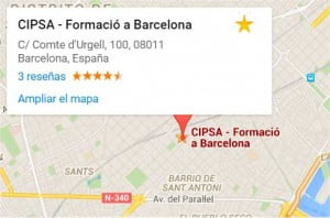 Mapa para llegar a Cipsa Barcelona