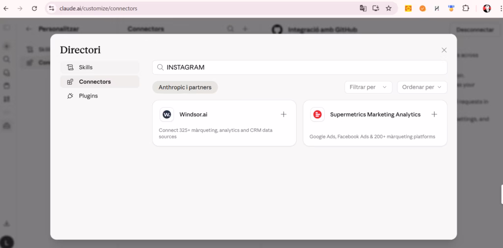 claude skills seguimiento de redes sociales con apps extras github