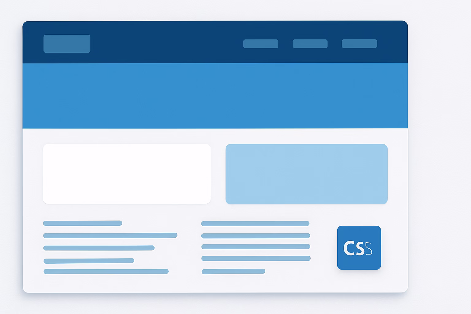 CSS3 Responsivo - professional website layout design using CSS3, modern look, no text no logos, 16 | CIPSA