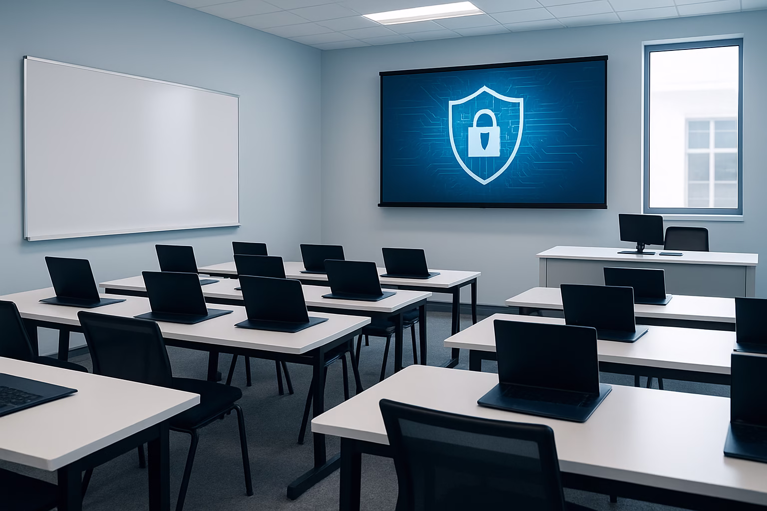 cursos ciberseguridad Barcelona - professional classroom setting for cybersecurity course | CIPSA