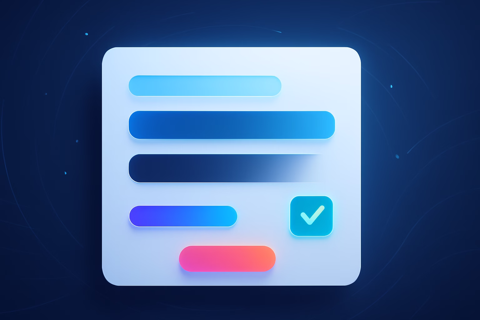 formularios dinámicos jQuery - creative concept of a dynamic online form interface with colorful elements and u | CIPSA