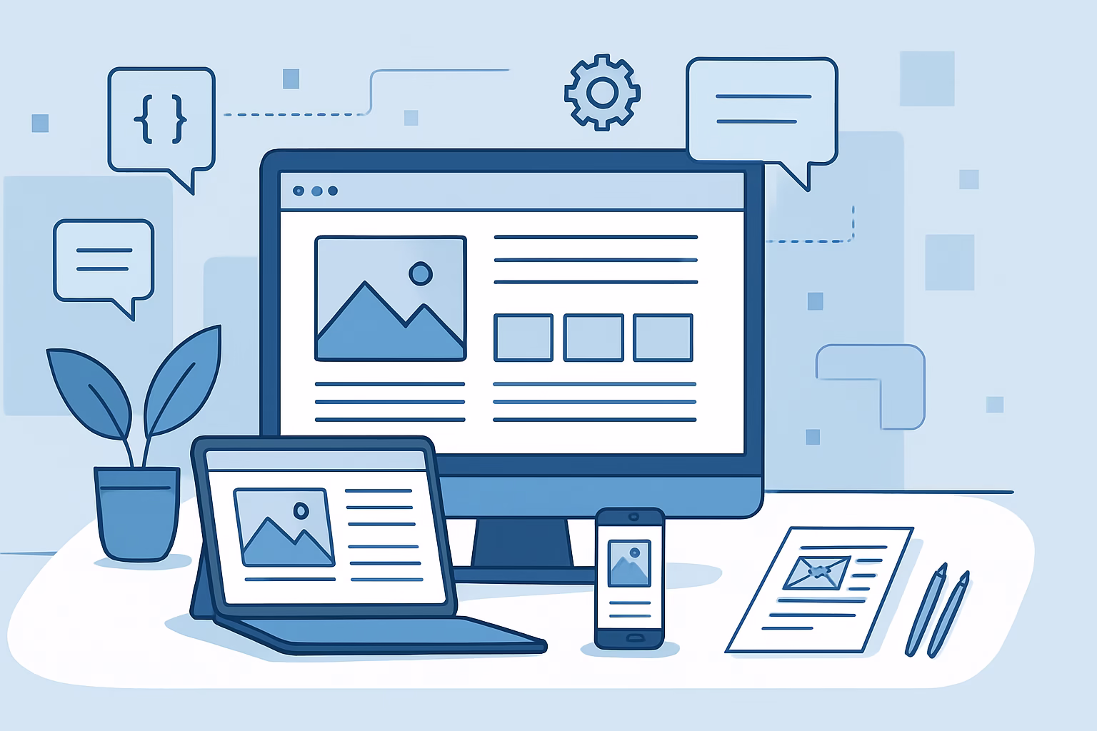 HTML5 Responsive Design - diverse modern web team collaborating on responsive design project, professional | CIPSA