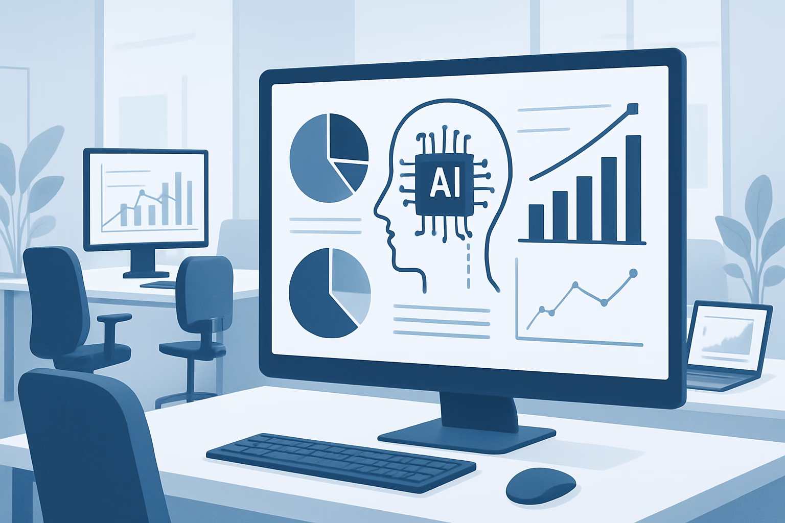 Inbound Marketing IA - A professional digital marketing team using AI software to analyze customer data | CIPSA