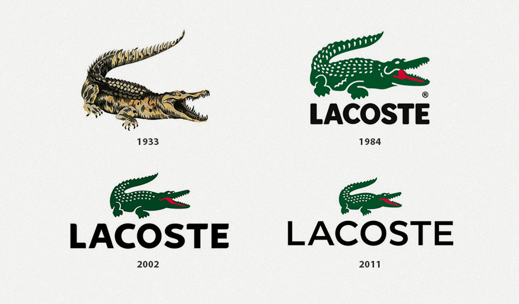 Evolución logotipo de Lacoste