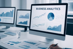 SAP Business One Ventas - Detailed view of a business meeting discussing business analytics and data on co | CIPSA