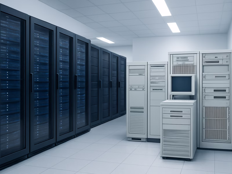 Windows 2012 R2 - modern server room with legacy systems, professional style | CIPSA