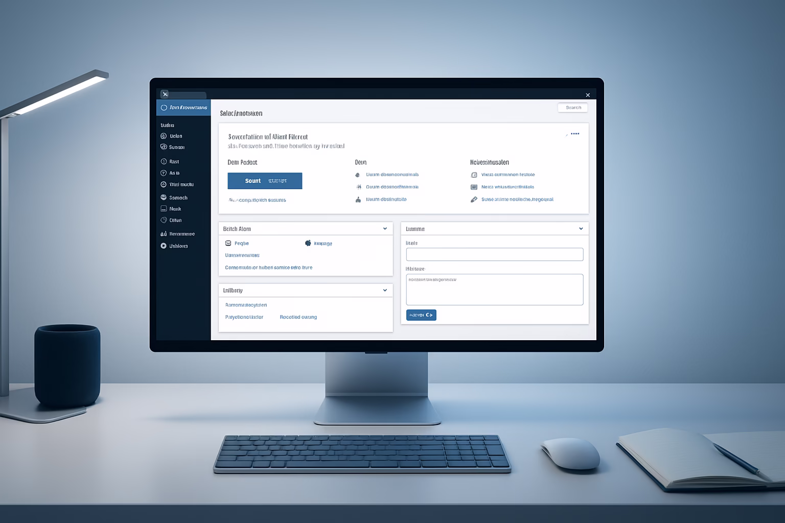 WordPress marketing digital - Professional web development setup with WordPress dashboard on a modern computer | CIPSA